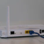 the ethernet modem is connected to the router