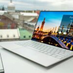 a laptop with the new design and logo