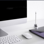 a computer on a table