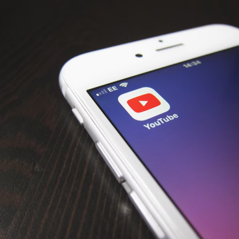 an iphone displaying the youtube video app
